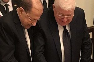 جشن تولد رئیس جمهوری عراق برای همتای لبنانی!
