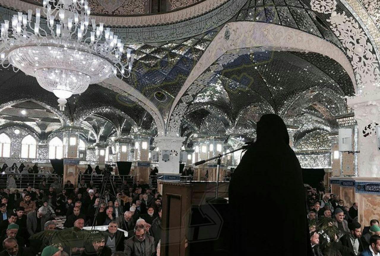 الهام چرخنده در نماز جمعه سخنرانی الهام چرخنده در نماز جمعه