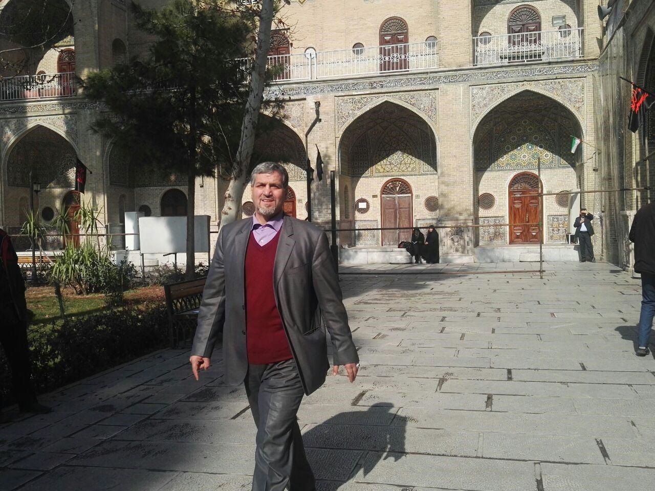 مراسم شهدای حادثه پاسداران لاریجانی در مراسم شهدای پاسداران