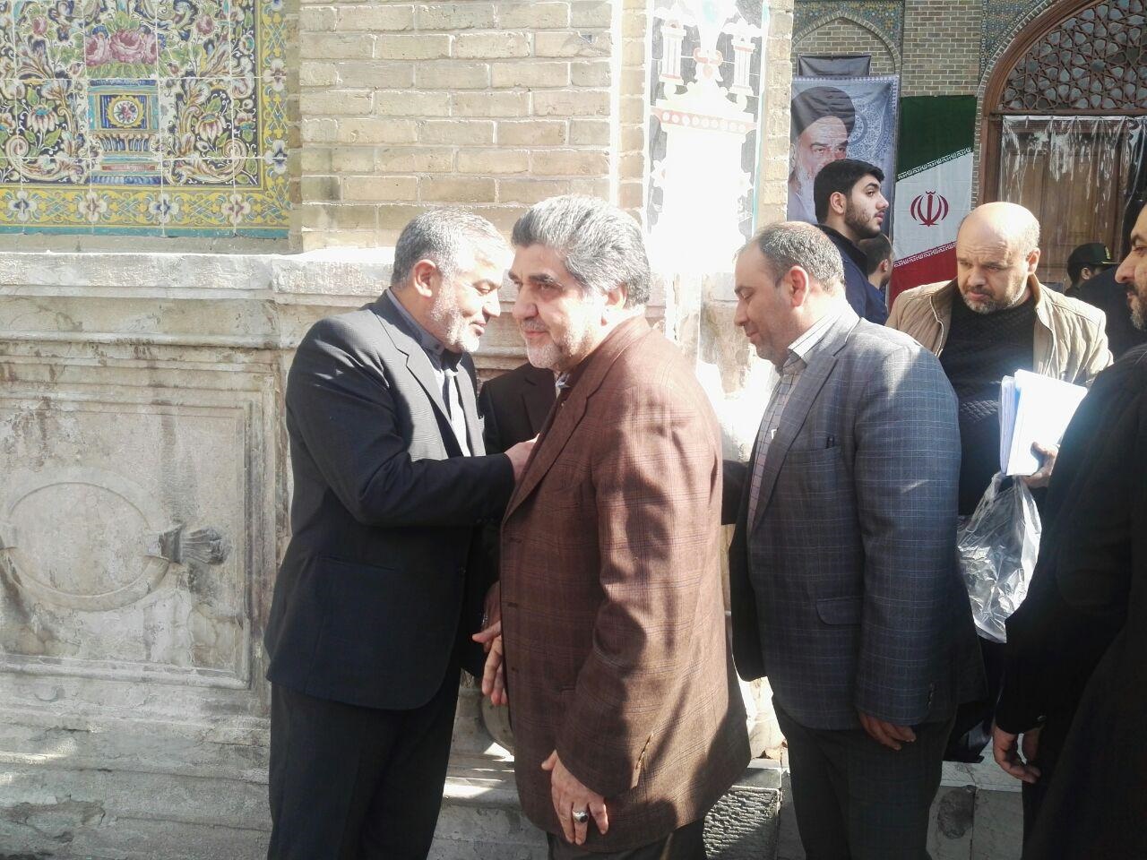 مراسم شهدای پاسداران لاریجانی در مراسم شهدای پاسداران