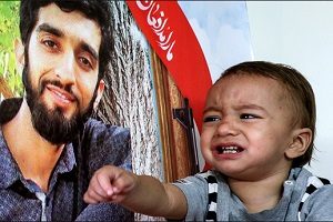 جشن تولد فرزند شهید محسن حججی در منزل شهید