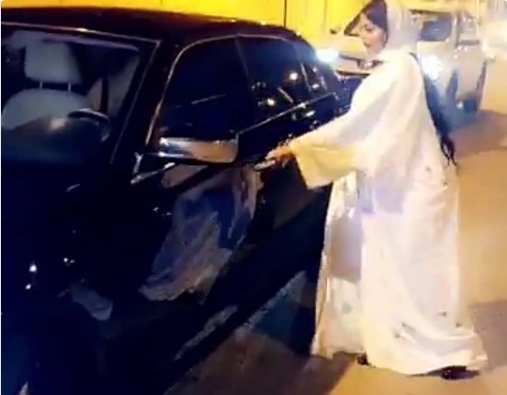 گزارشگر زن عربستانی 