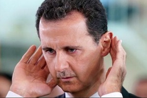 حضور بشار اسد در نماز عید قربان در دمشق!