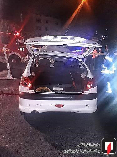 خودروی پژو 206 واژگونی پژو ۲۰۶