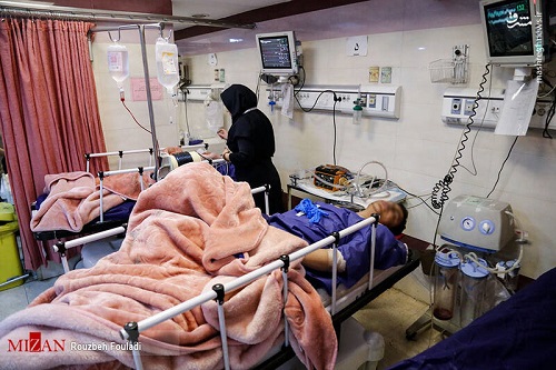 تصاویری از مجروحین حادثه واژگونی اتوبوس دانشگاه علوم تحقیقات