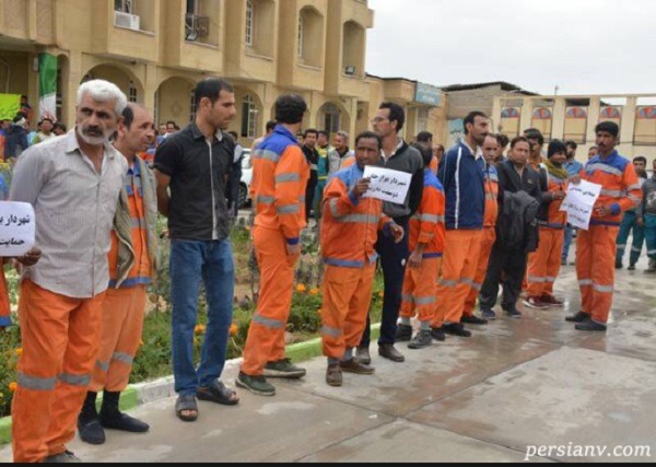 برخورد متفاوت شهرداری گرگان با پاکبانان بعد از جنجال اخیر!!