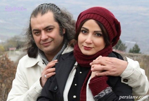 سامان سالور و همسرش در کنار میترا حجار