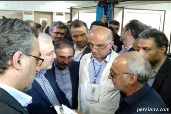 بازدید وزیر بهداشت از بیمارستان وزیر بهداشت در بیمارستان