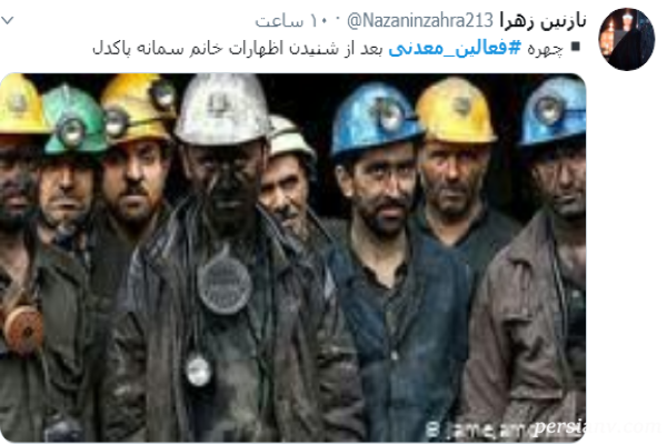 واکنش کاربران به ابداع واژه فعالین معدنی توسط پاکدل سوتی سمانه پاکدل