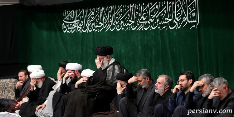 مراسم عزاداری تاسوعای حسینی با حضور رهبر انقلاب و مداحی میثم مطیعی!