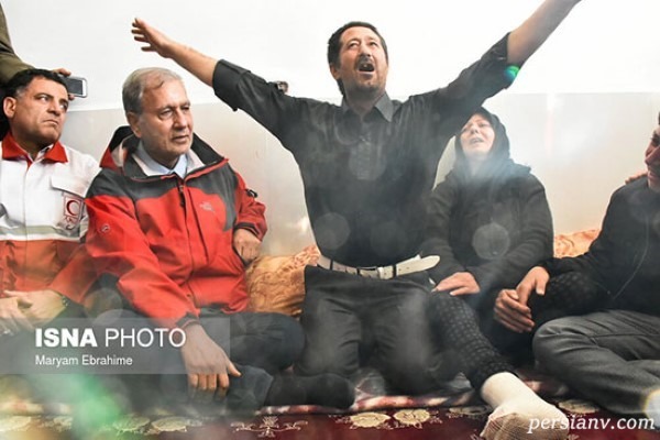 تصاویر تلخ از حواشی بازدید سخنگوی دولت از مناطق زلزله‌ زده‌ میانه!!