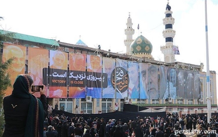 مراس خاکسپاری پیکر شهید سلیمانی پیکر شهید سلیمانی