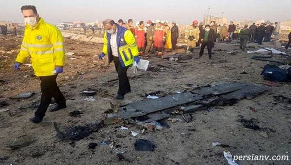 بخشی از وسایل مسافران هواپیما اوکراین