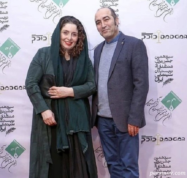 ژاله صامتی و همسرش ایرج سنجری ژاله صامتی و همسرش