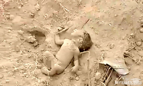 نوزاد تازه متولد شده ایی که اینگونه زنده به گور شد