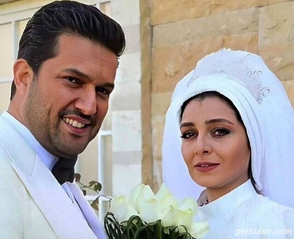 ست لباس حامد بهداد و ساره بیات در پشت صحنه سریال دل