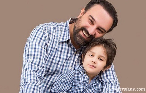 عکس جدید برزو ارجمند در کنار پسرش جانیار با ماسک