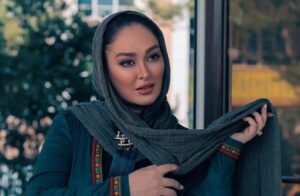 الهام حمیدی بعد از تولد پسرش دلوین در یک مزون لباس