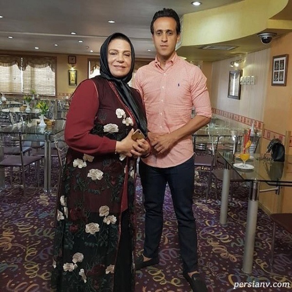علی کریمی و بازیگر زن گریم گوهر خیراندیش بازیگر