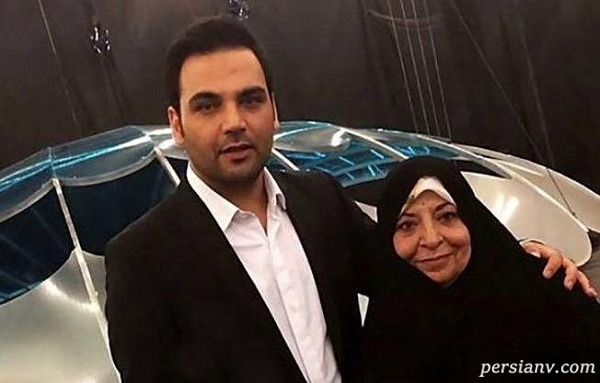 احسان علیخانی و مادرش