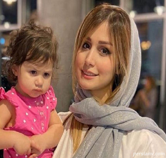 سپیده بزمی پور و دختر کوچکش