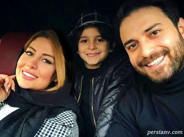 کیش گردی پریا همسر بابک جهانبخش همراه با دختر و پسرش