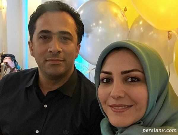 داوود عابدی و همسرش در میان سایر گویندگان صدا و سیما