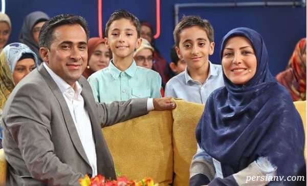 المیرا شریفی مقدم مجری اخبار به همراه همسرش