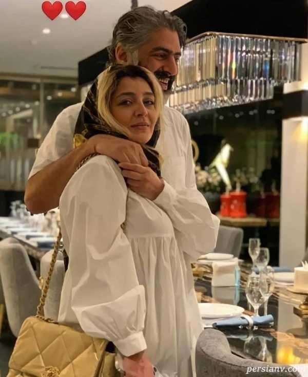 علیرضا افکاری و همسرش