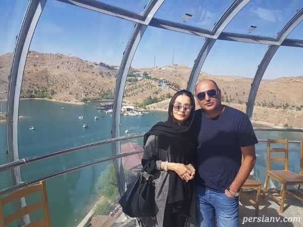 جدیدترین عکس حدیث فولادوند و همسر بازیگرش رامبد شکرابی