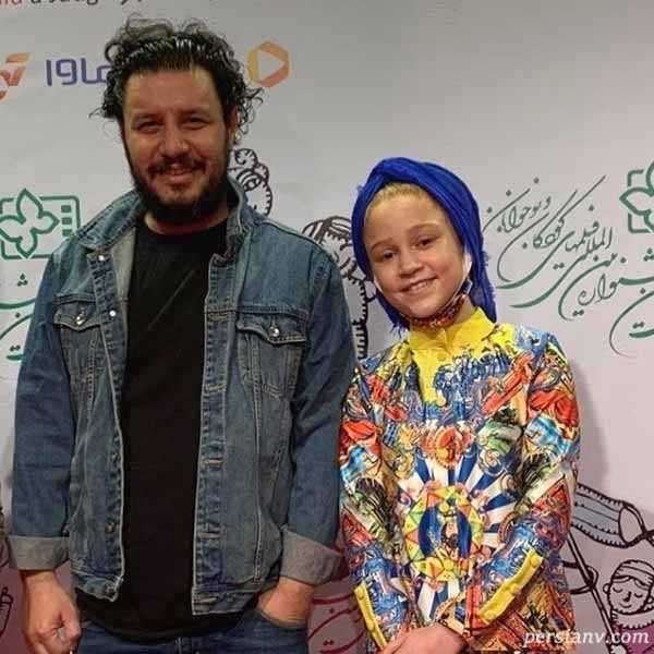 جواد عزتی و بازیگر خردسال جواد عزتی و بازیگر خردسال
