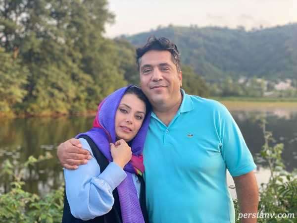 مانی رهنما همسر صبا راد و پسر بزرگش از همسر اول