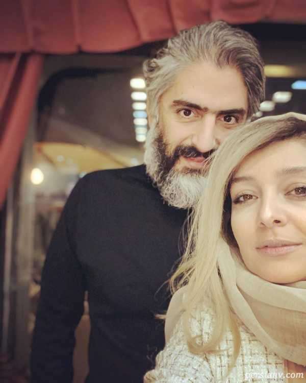 علیرضا افکاری و همسرش
