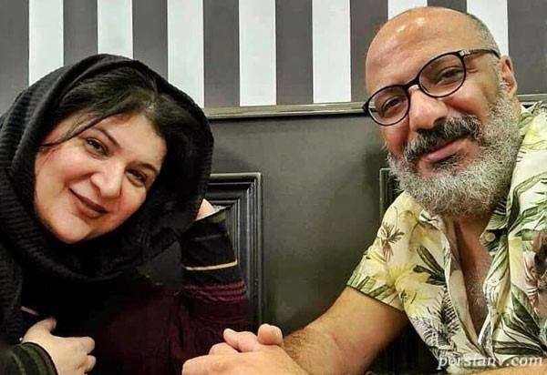 امیر جعفری و همسرش یاسمینا باهر و فرزندش