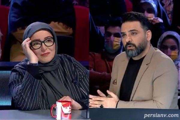 حرف زشت احسان علیخانی به ژاله صامتی ,خانم داور برنامه را ترک کرد