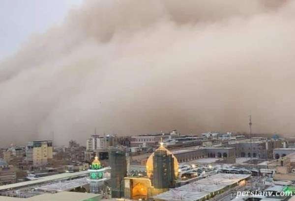 طوفان وحشتناک در کربلا برنامه زنده «دکتر عاطفه میرسیدی» را قطع کرد!