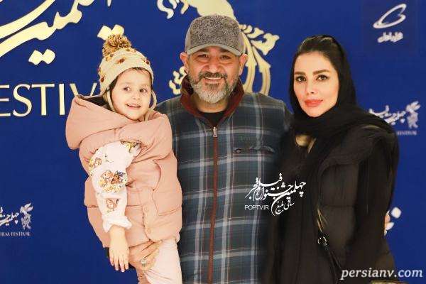 جشن تولد آرزو غفوریان در کنار همسر و دخترش هانا