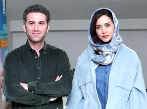 ست لباس زیبای پریناز ایزدیار و هوتن شکیبا در جشن تهیه کنندگان سینما
