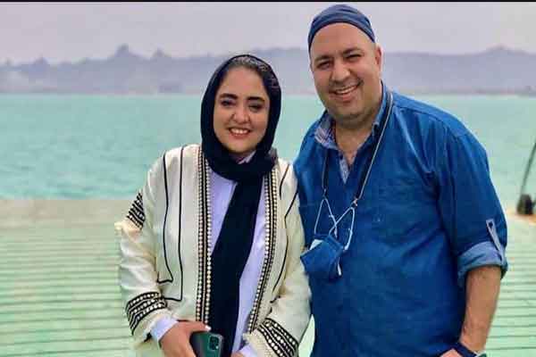 سلفی علی اوجی بازیگر معروف و مادر زنش