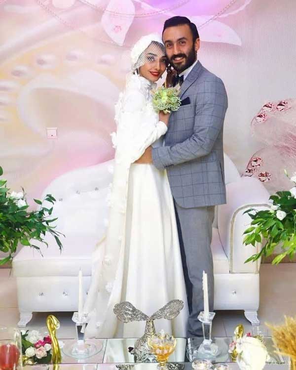 لاغری بیش ار حد خانم بازیگر در روز عروسی اش