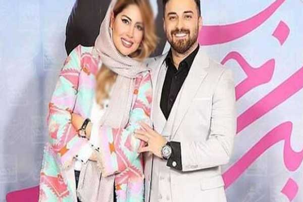 پریا پرتوی فرد با کت و شلوار مشکی در کنسرت شوهرش