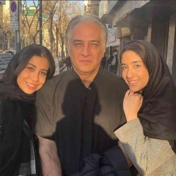 عکس جالب ایرج نوذری با دخترانش دختران ایرج نوذری