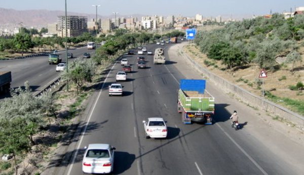 حرکت خطرناک در بزرگراه