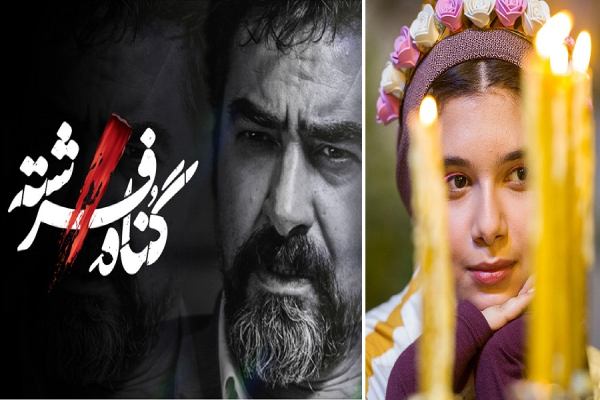نفس بازغی و پردیس پورعابدینی در جشن پشت صحنه سریال گناه فرشته