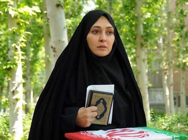 الهام حمیدی با چادر