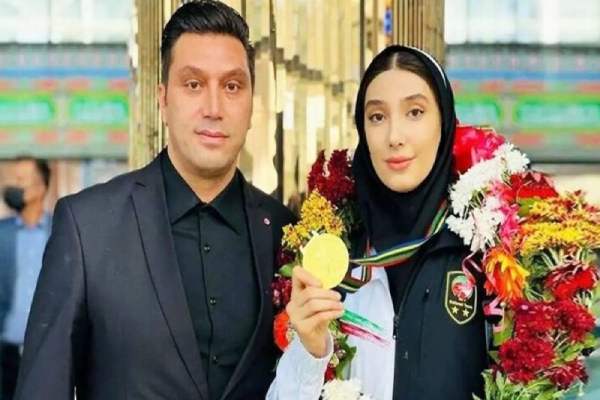 تصویری جالب از بنر تبریک پدربزرگ مبینا نعمت‌زاده به او که پربازدید شد