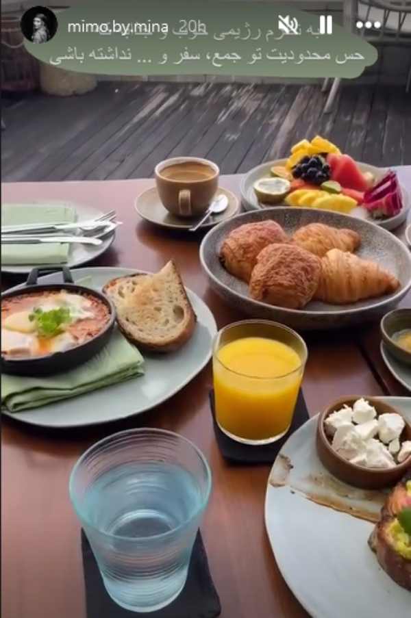 عصرانه لاکچری مینا مختاری