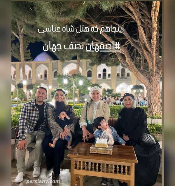 فاطمه گودرزی در کنار عروس و نوهاش روزی شاد و پرانرژی را گذراند