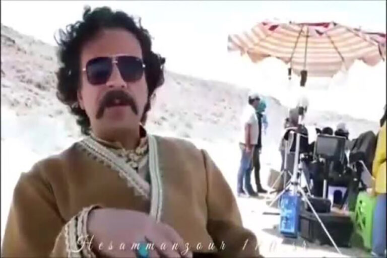 ویدیوی دیده نشده از حسام منظور در پشت صحنه «بانوی عمارت»