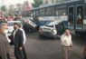 تصادف اتوبوس BRT در خیابان ولیعصر